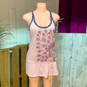 Custo Barcelona tank brooded dress pink, purple Zs 2
